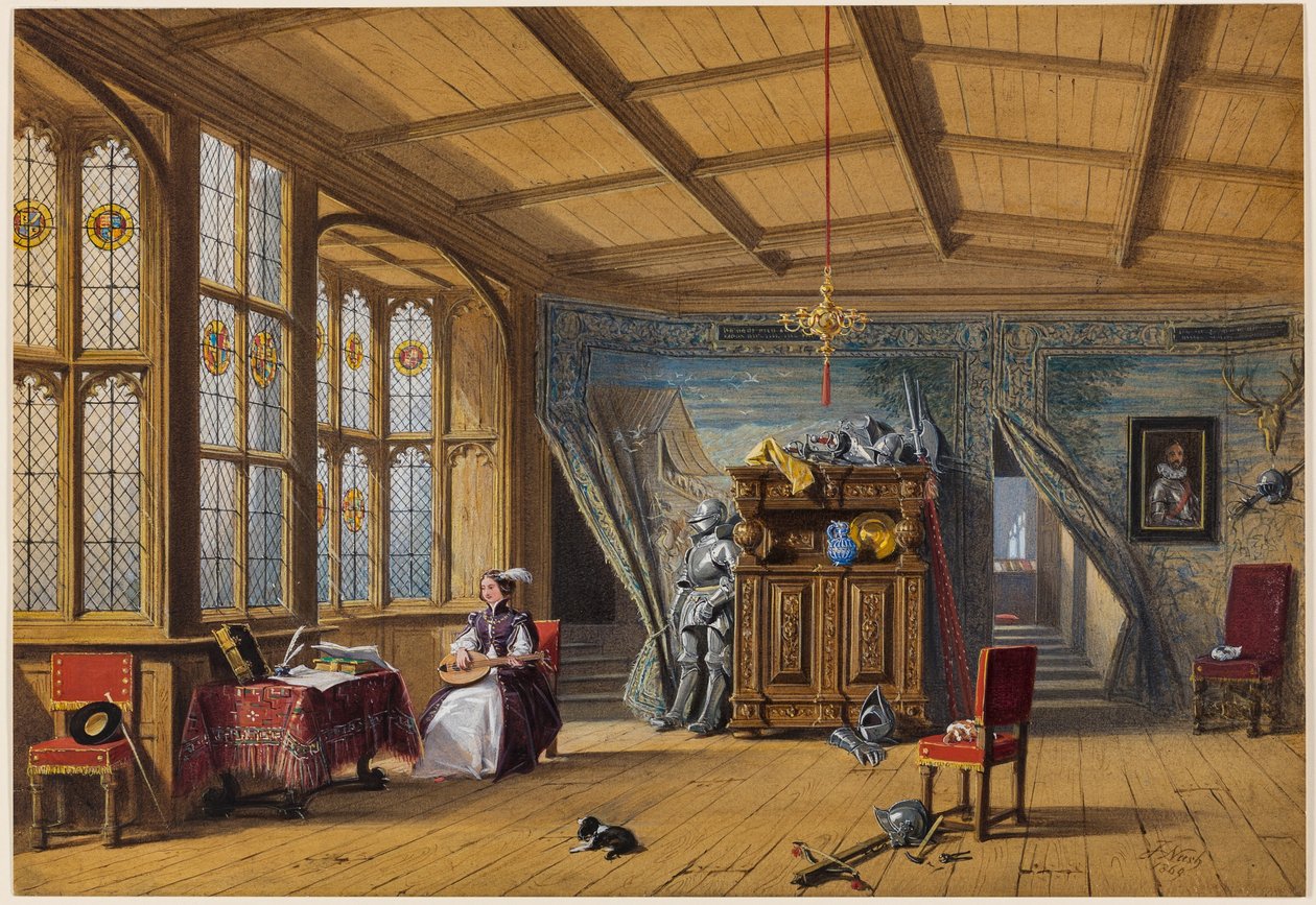 Şapele Giden Oda, Knowle, Kent by Joseph Nash