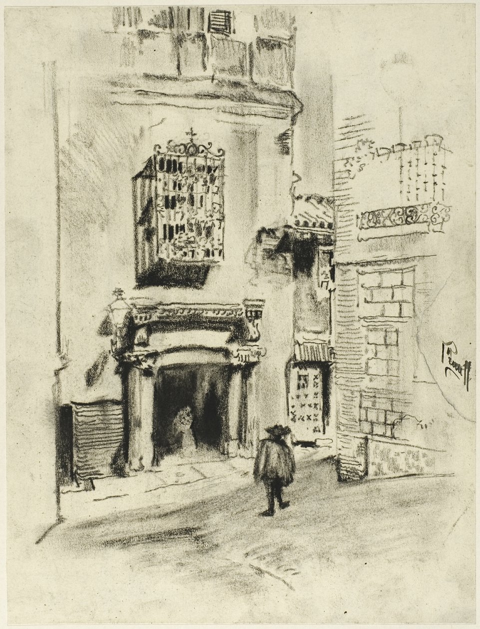 Bir Kapı, Toledo by Joseph Pennell
