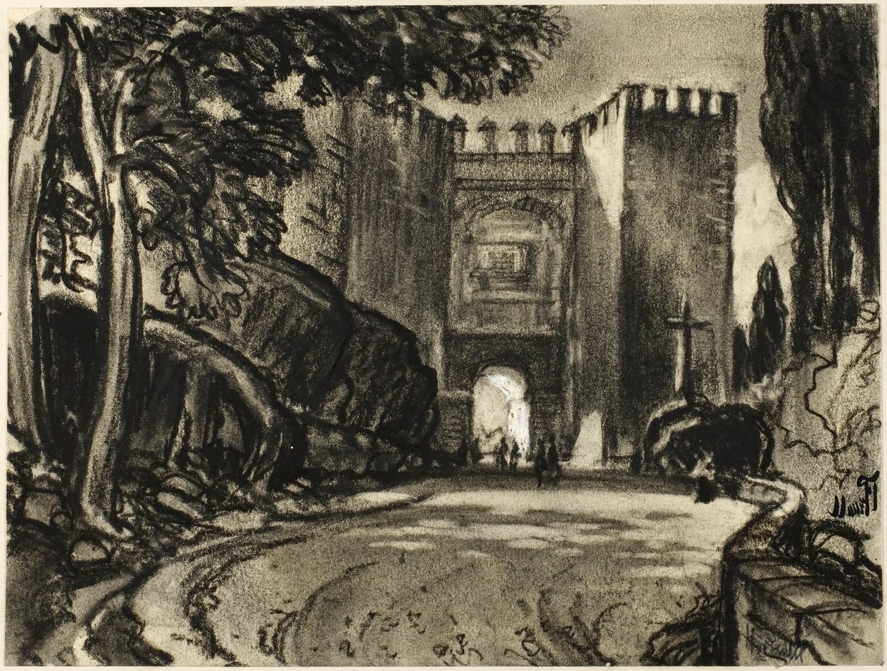 Segovia Kapısı by Joseph Pennell