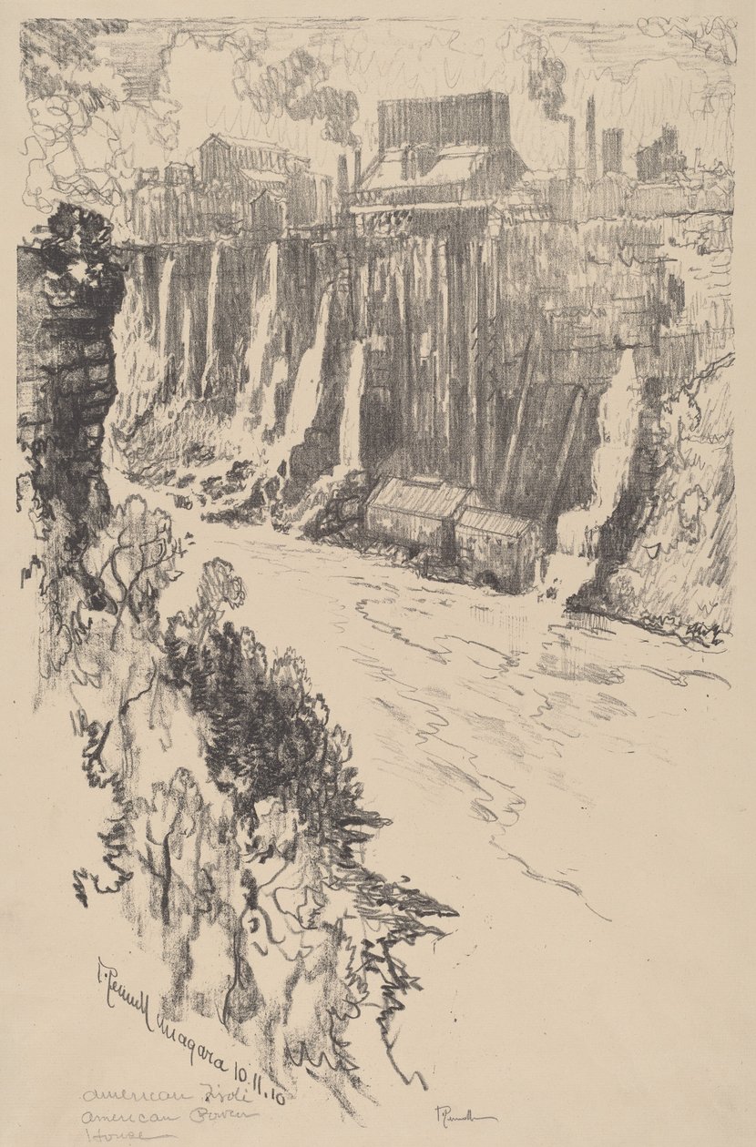 Amerikan Tivoli, 1910. by Joseph Pennell