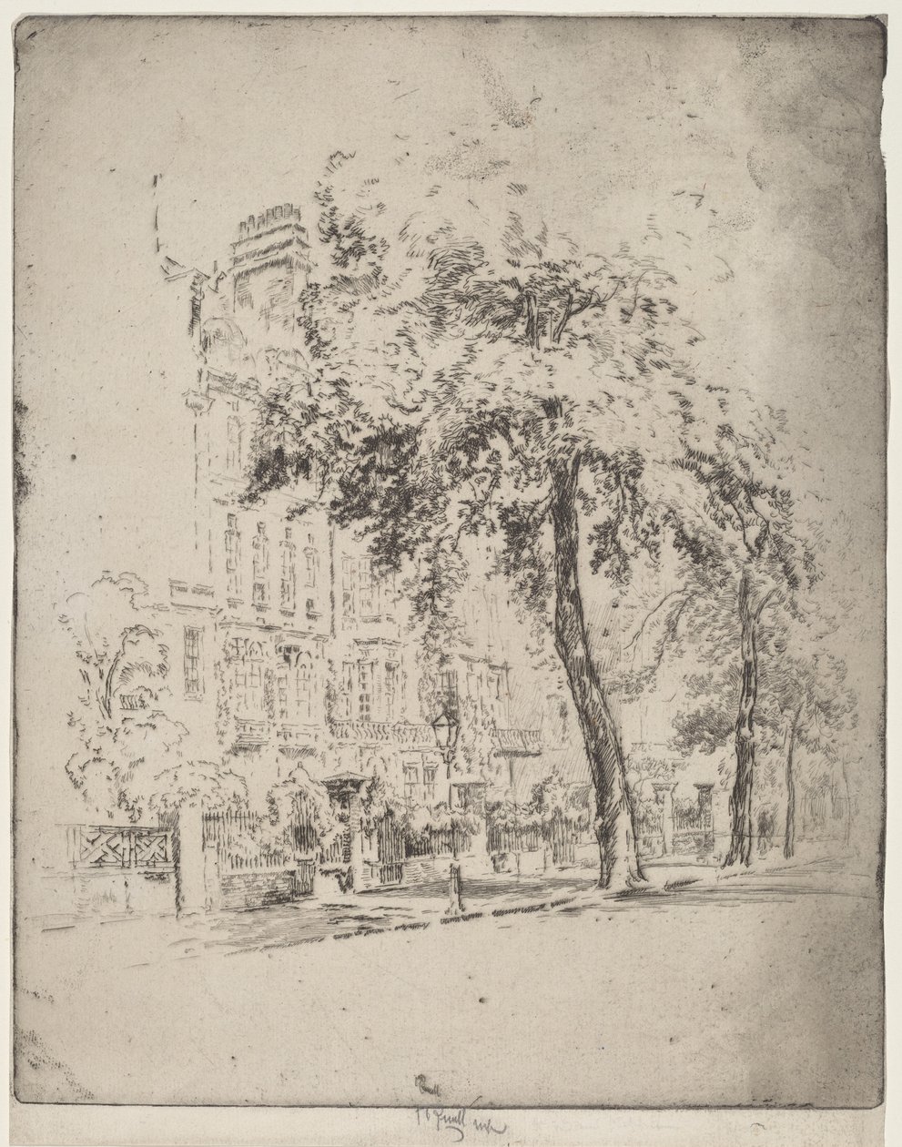 Büyük Ağaç, Cheyne Yürüyüşü by Joseph Pennell