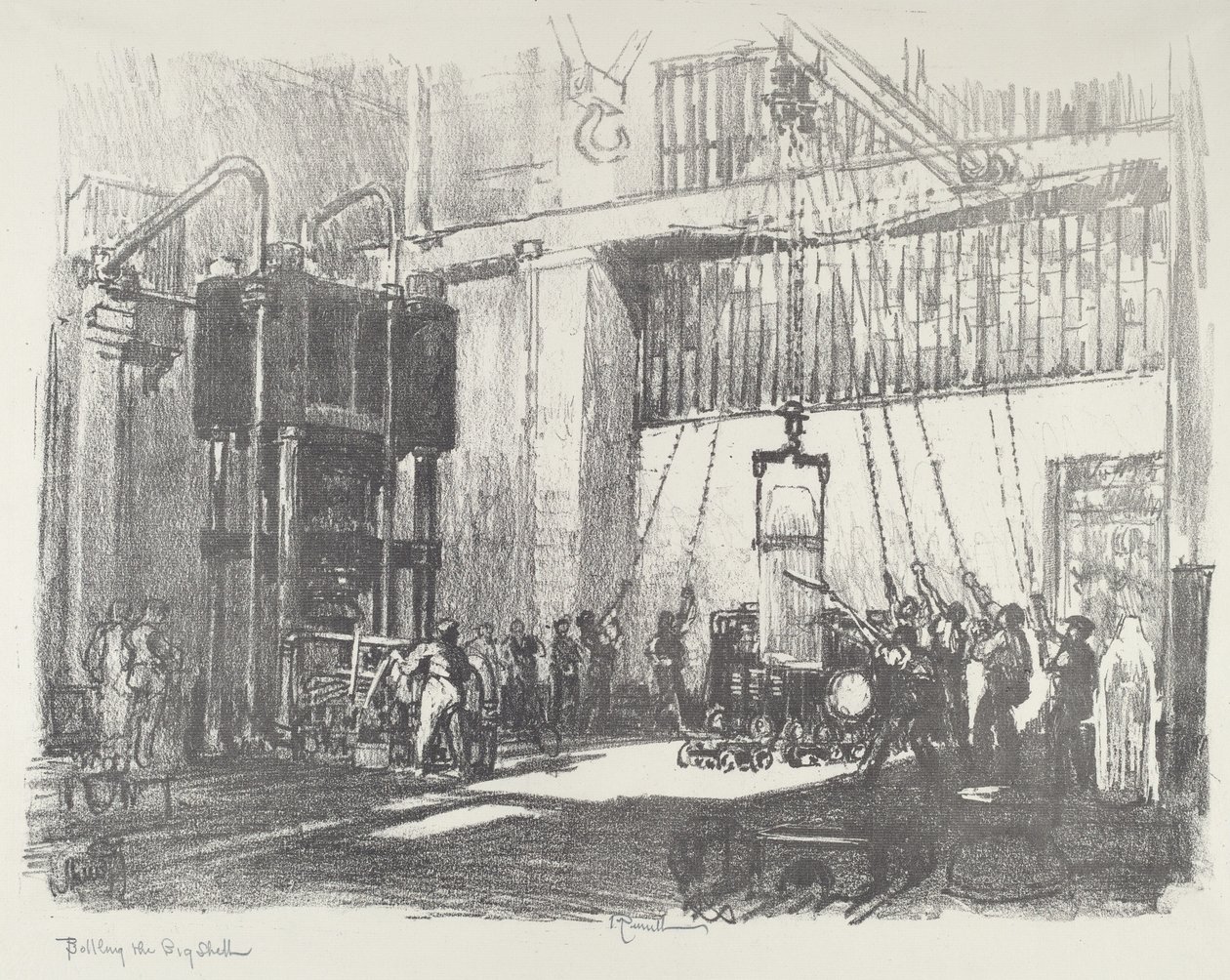Büyük Kabuğu Şişelemek by Joseph Pennell