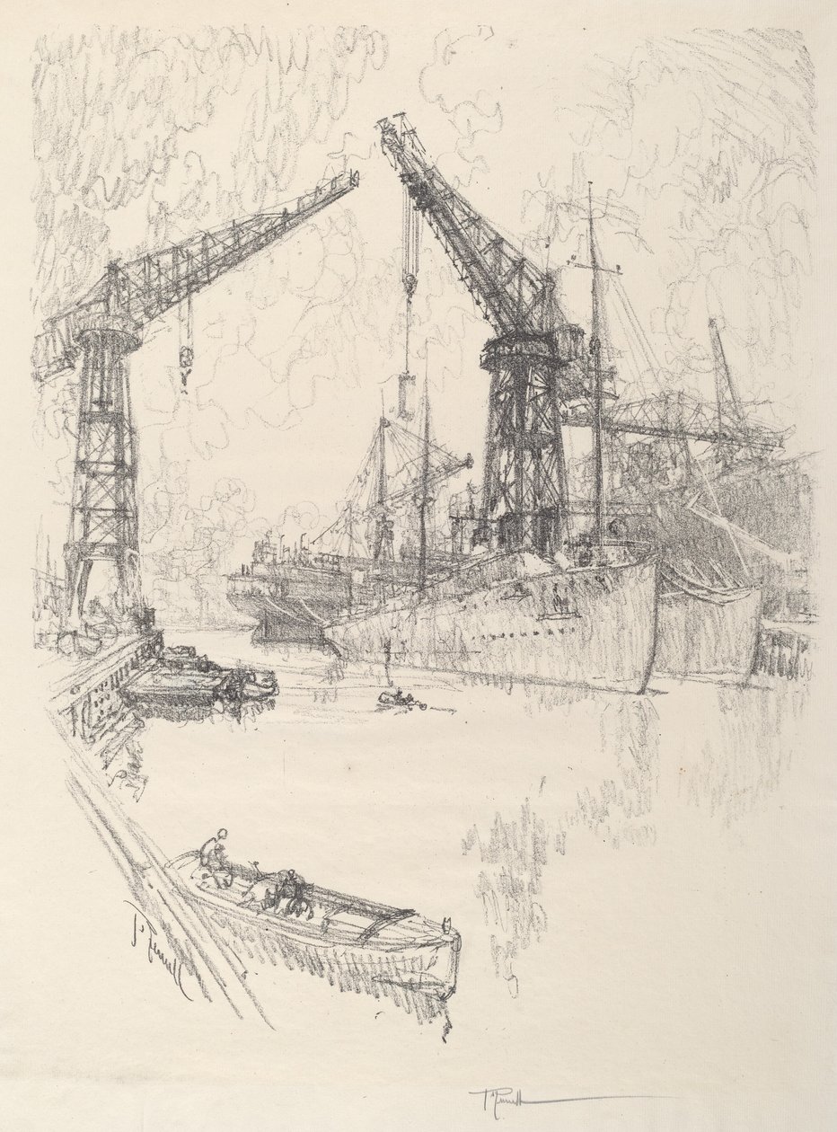 Bina Yok Edicileri, 1917. by Joseph Pennell