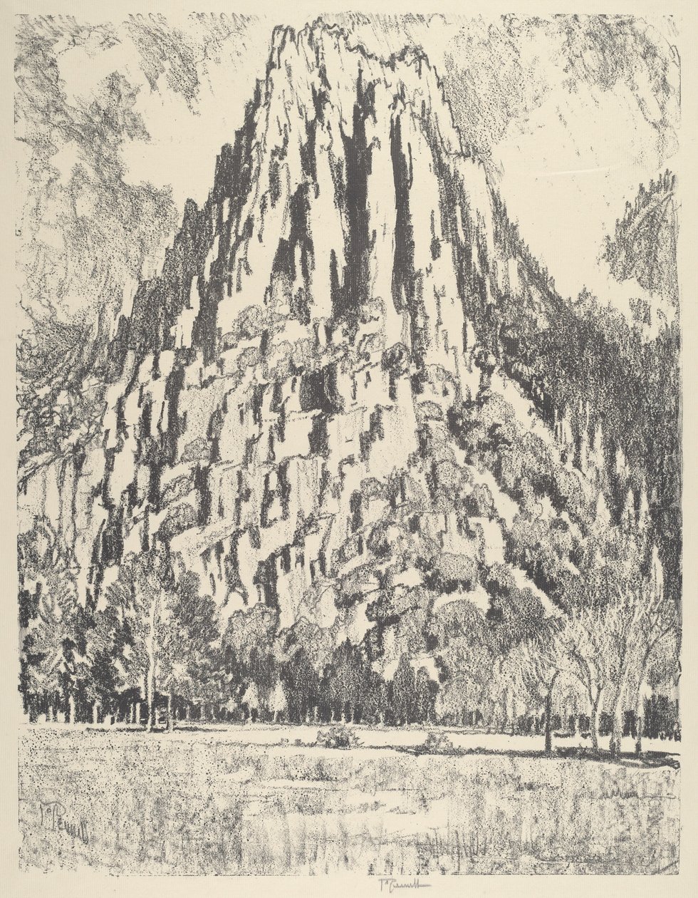 Payandalar, Yosemite, 1912. by Joseph Pennell