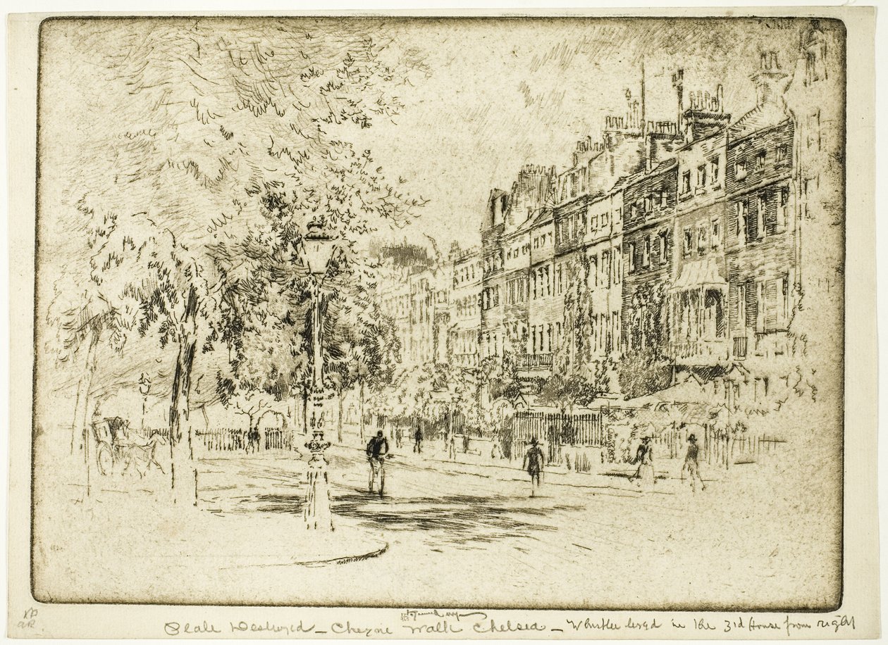 Cheyne Yürüyüşü, Chelsea by Joseph Pennell