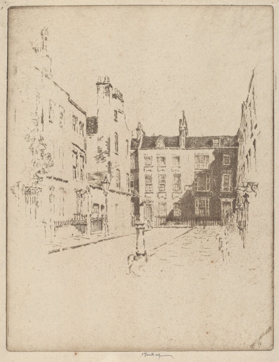 Cowley Caddesi, Westminster by Joseph Pennell