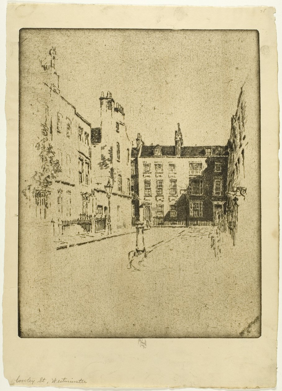 Cowley Caddesi, Westminster by Joseph Pennell