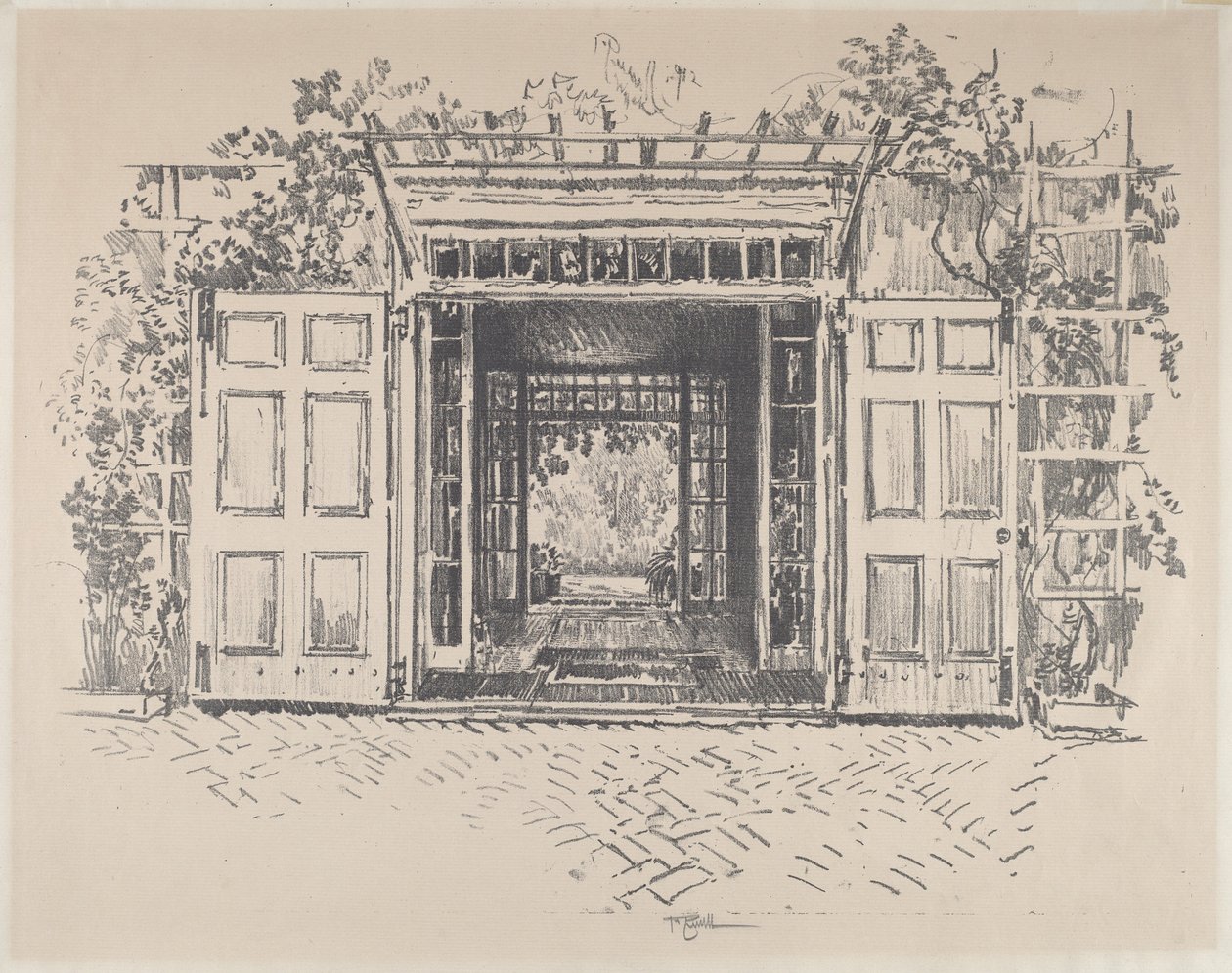 Kapı, Wyck, 1912. by Joseph Pennell