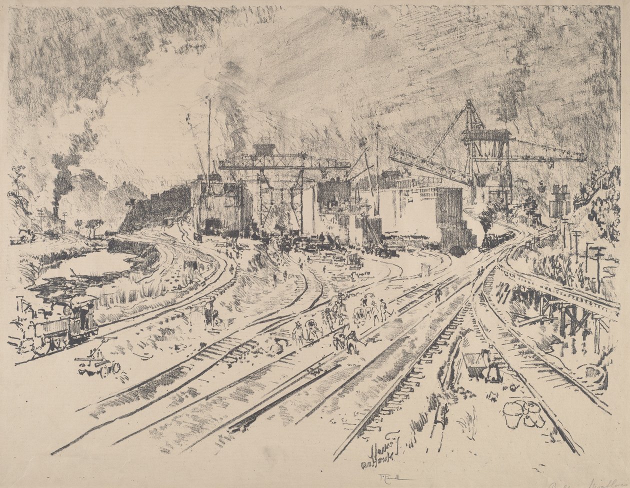 Sabah erken, Miraflores by Joseph Pennell