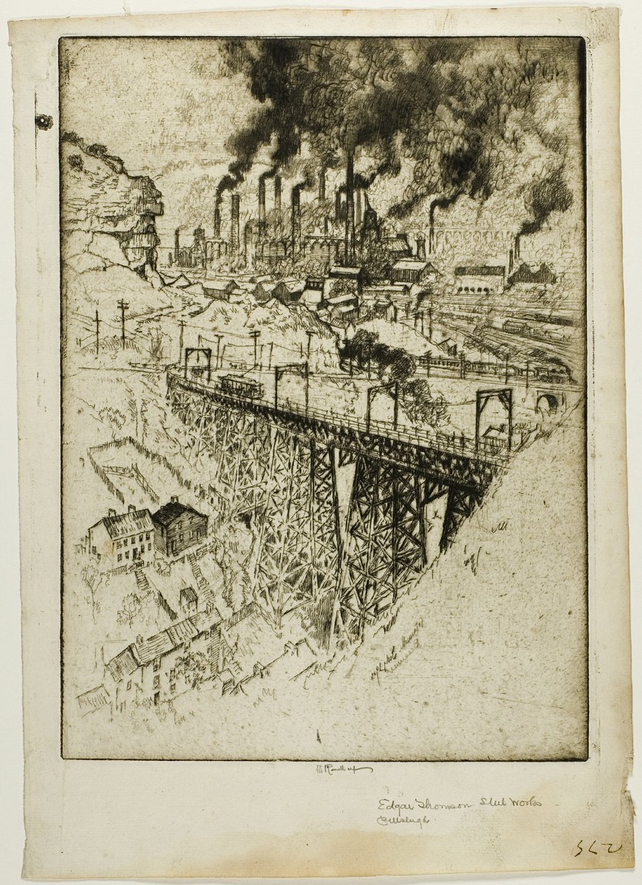 Edgar Thompson İşleri, Bessemer by Joseph Pennell