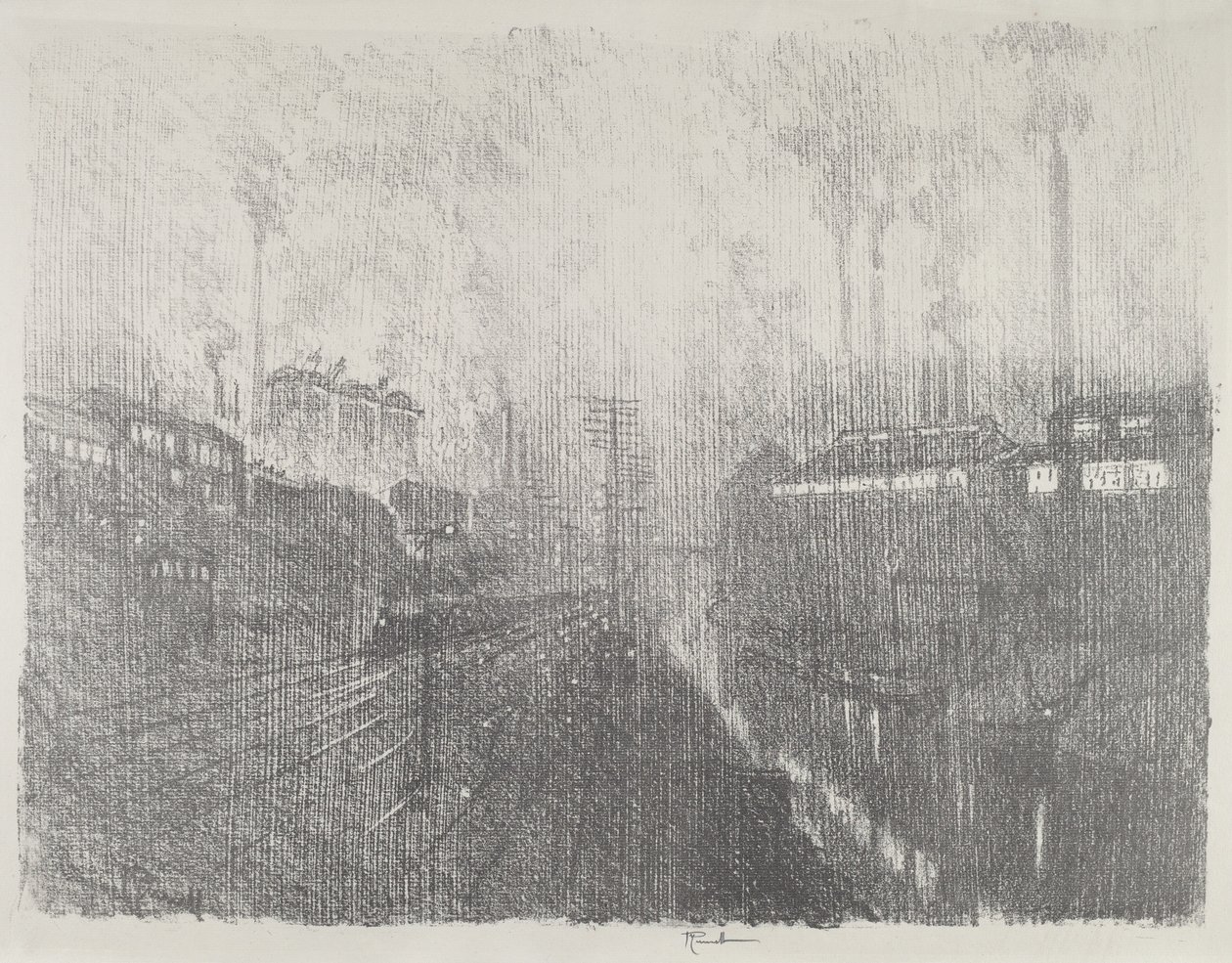 Mühimmat Ülkesinde Akşam, 1916. by Joseph Pennell