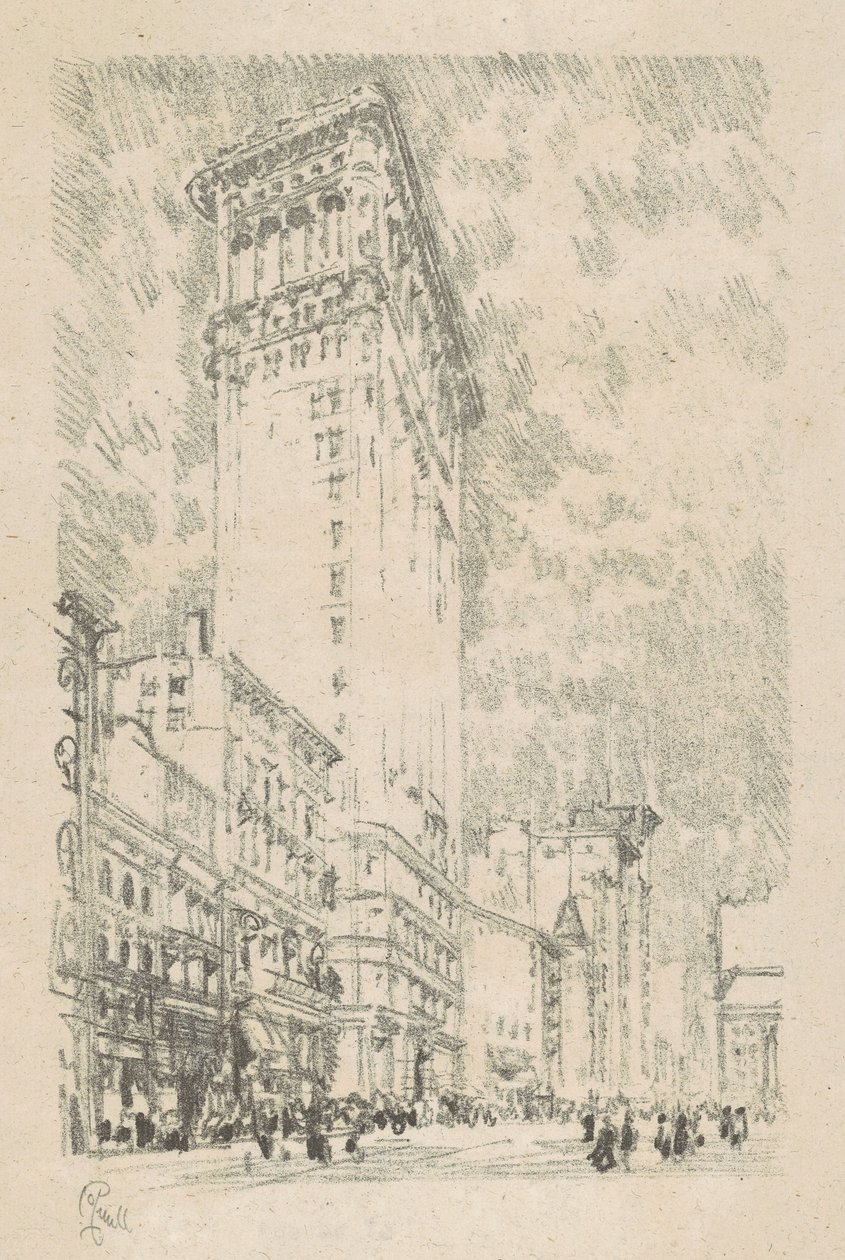 Flatiron Binası, 1904. by Joseph Pennell