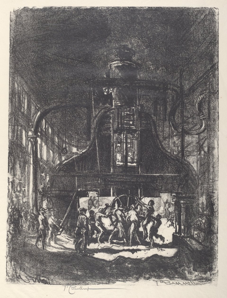 Mermi Dövme, Tekerleğin Köleleri by Joseph Pennell