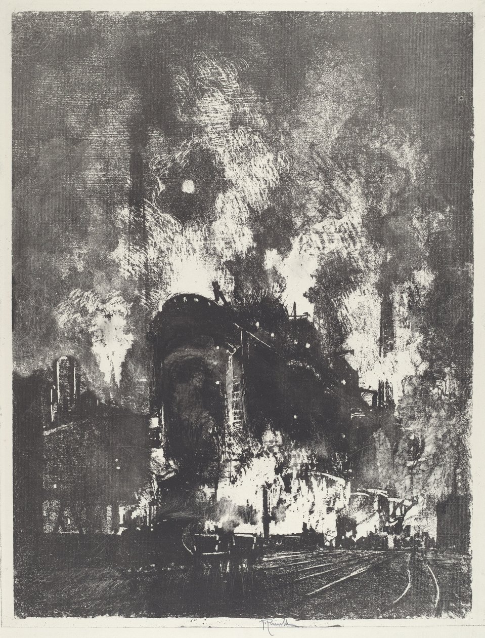 Gece Ocakları, 1916. by Joseph Pennell