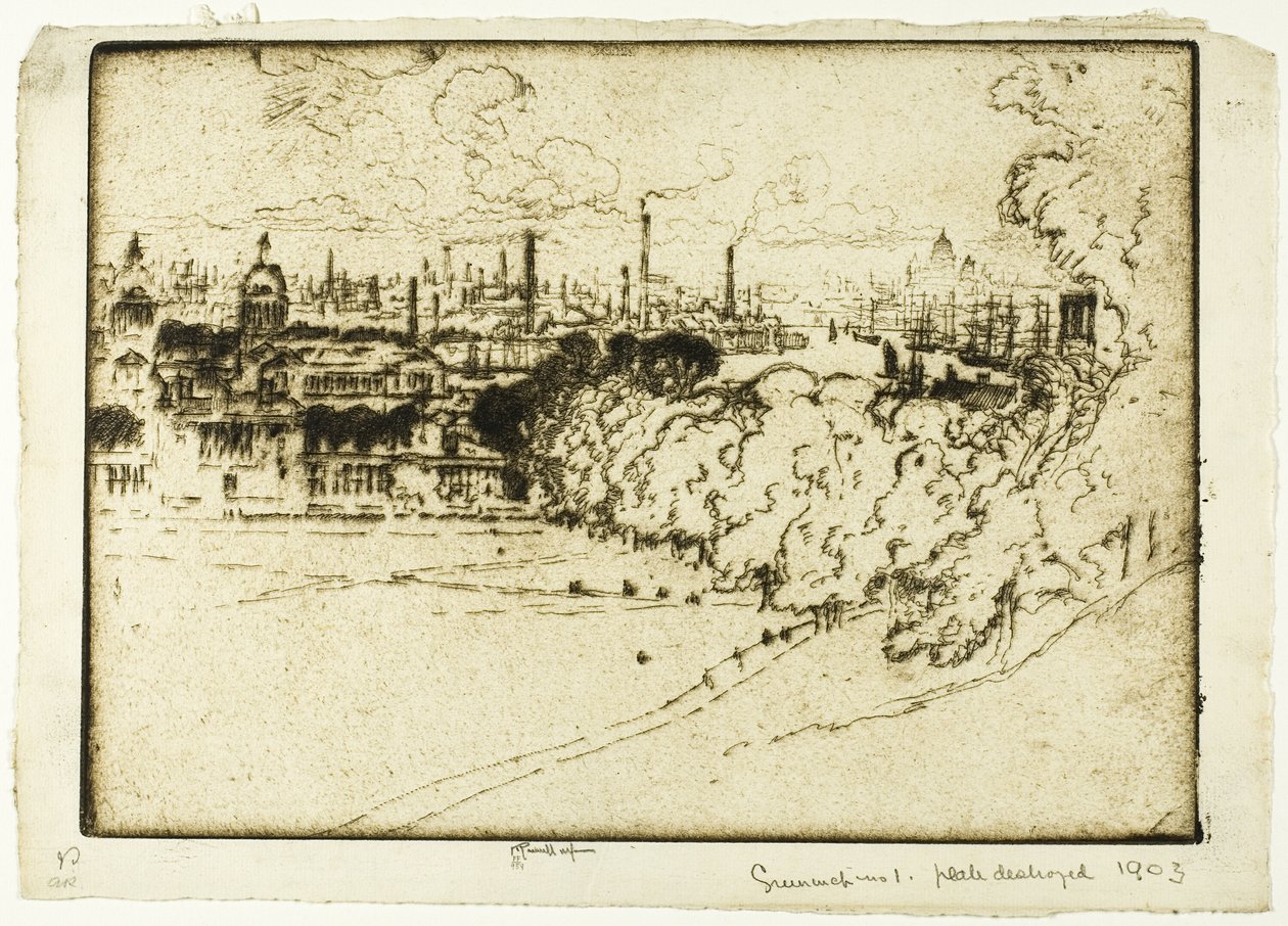 Greenwich Parkı, 1 Numara by Joseph Pennell