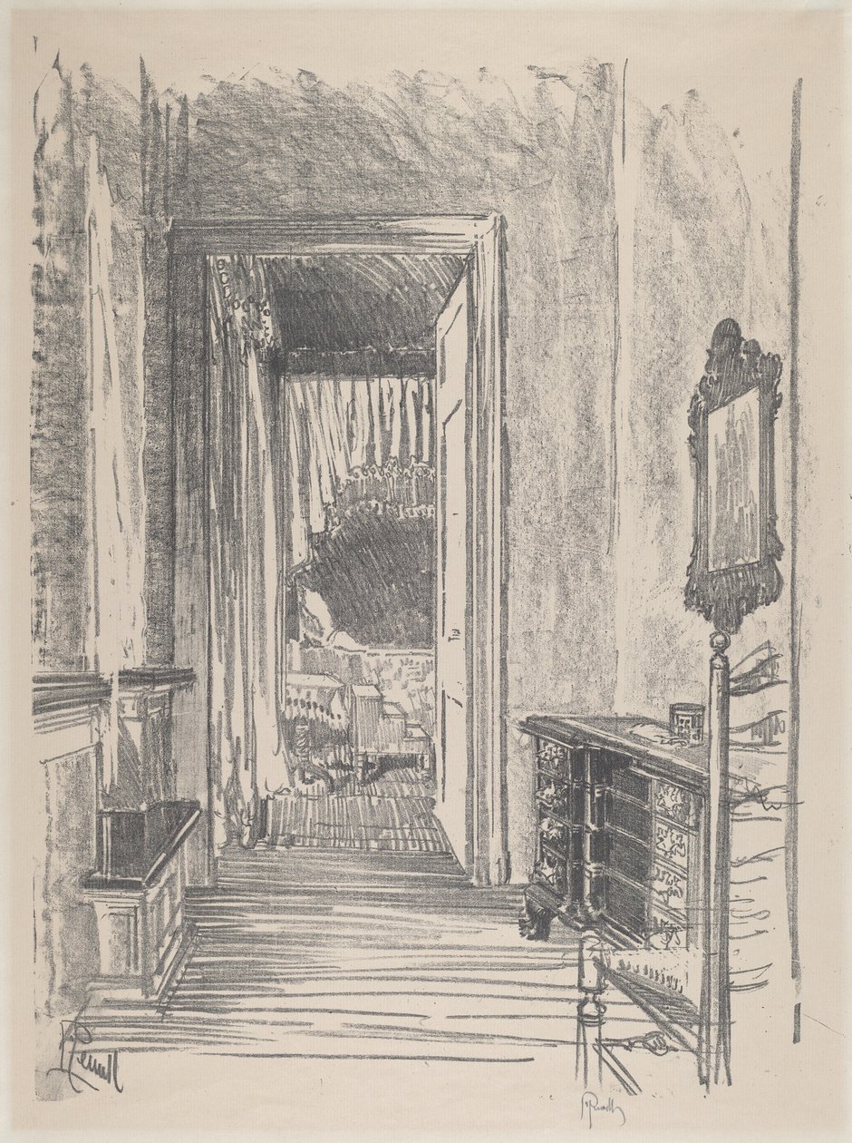 Yatak Odasına Koridor, Stenton by Joseph Pennell