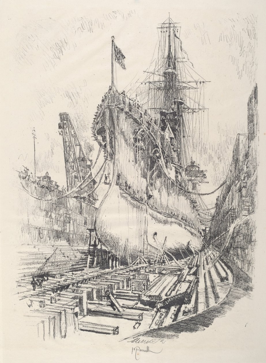 Kuru Havuzda by Joseph Pennell