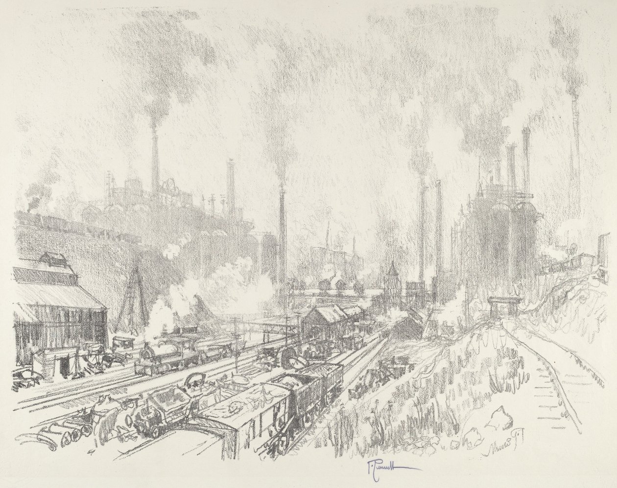 Demir ve Çelik Ülkesinde by Joseph Pennell