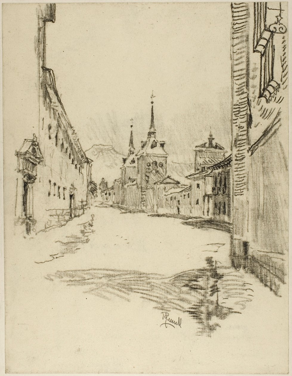 Sokakları Geniş ve Sessiz by Joseph Pennell