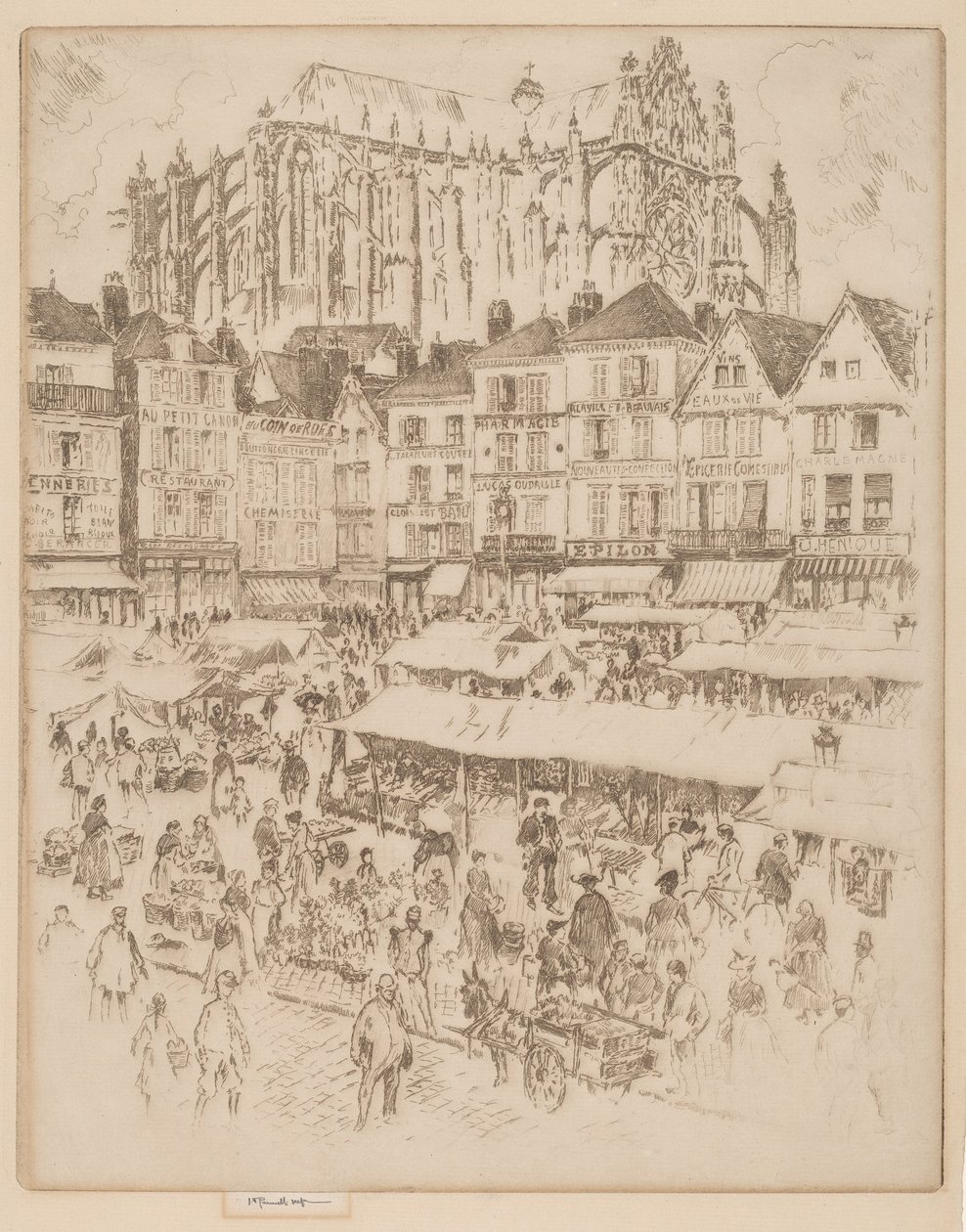 Yer, Beauvais by Joseph Pennell