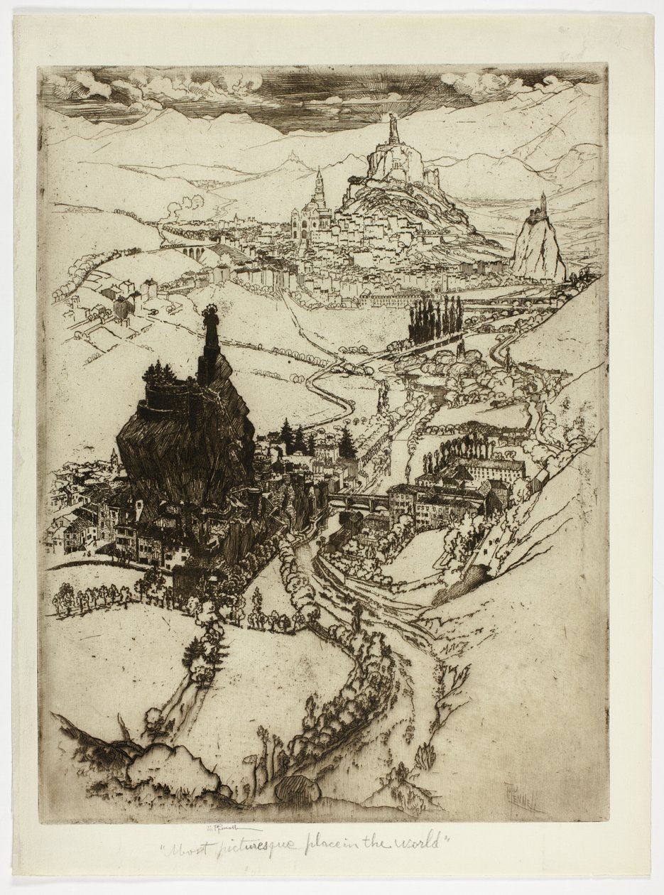 Le Puy, Üçüncü Plaka by Joseph Pennell