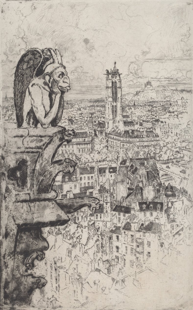 Le Stryge, 1893. by Joseph Pennell