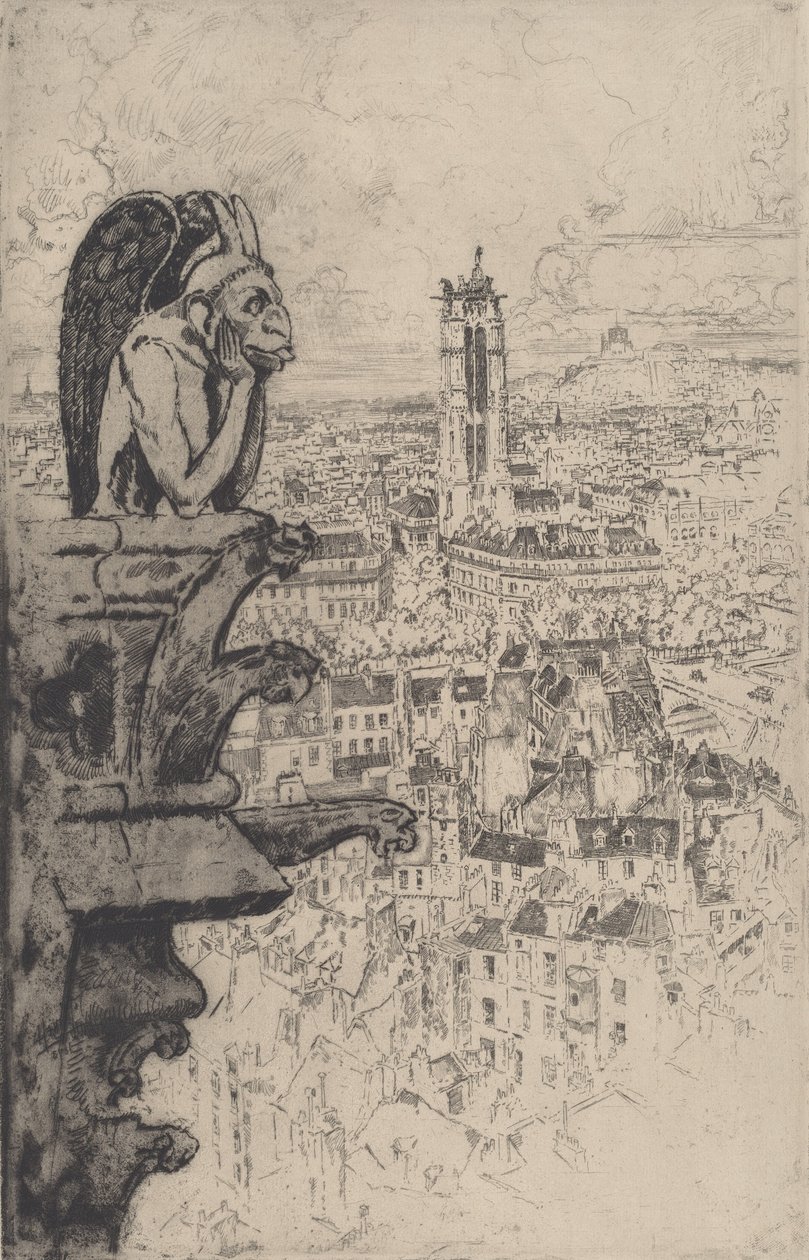 Le Stryge, 1893. by Joseph Pennell