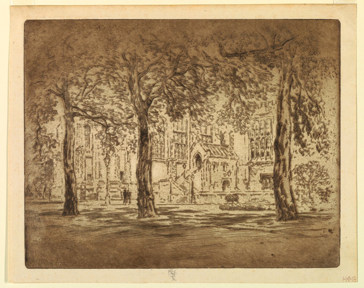 Lincoln'ün Inn Alanları by Joseph Pennell