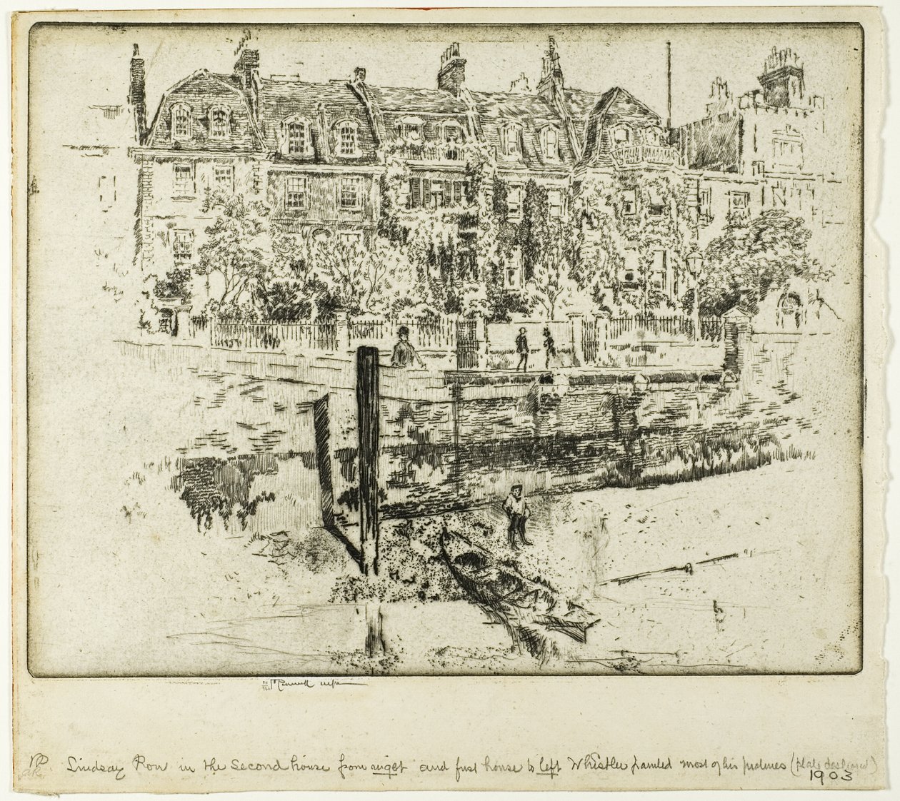 Lindsay Row, Chelsea by Joseph Pennell
