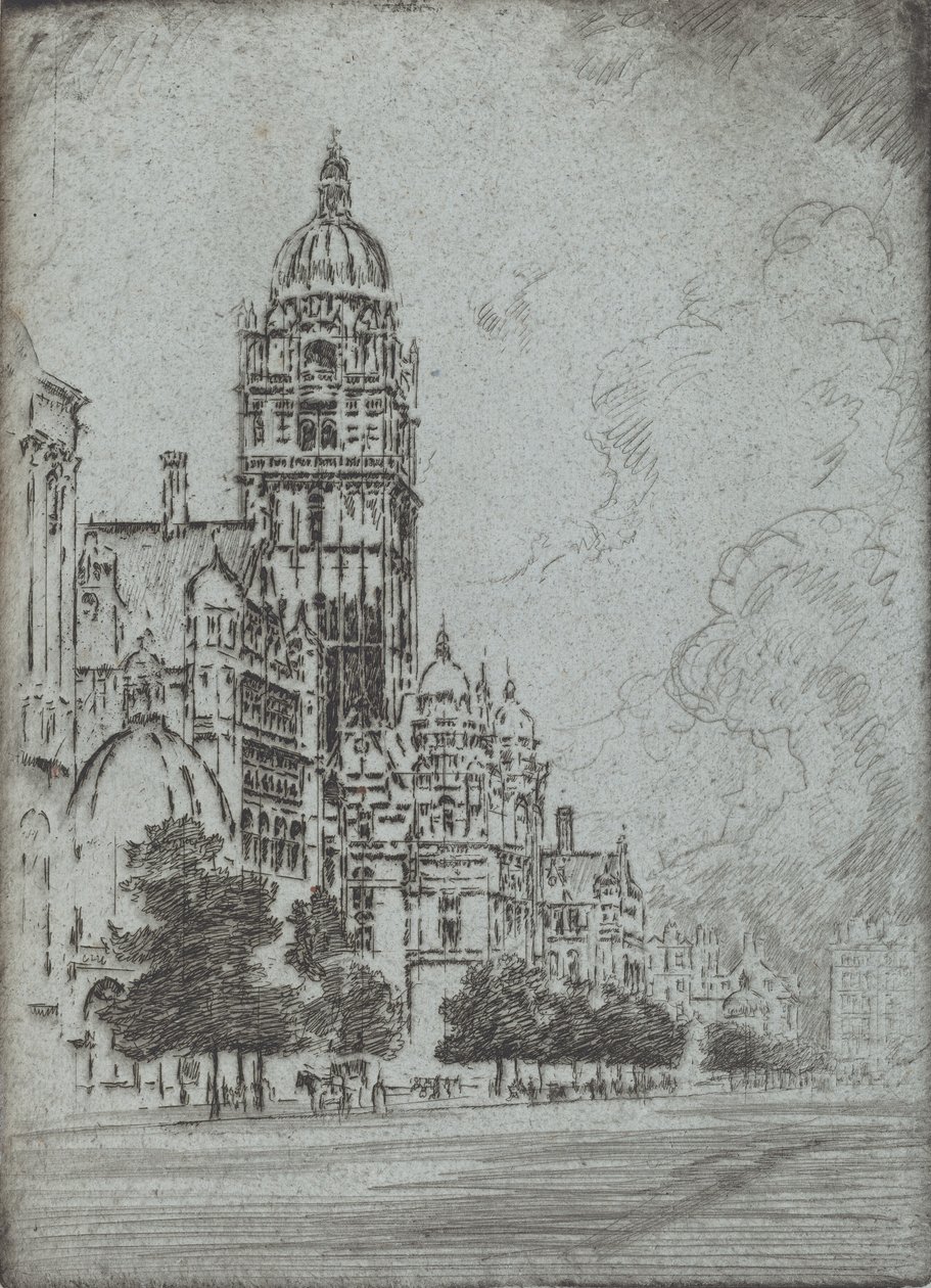 Muhteşem Kensington, 1904. by Joseph Pennell