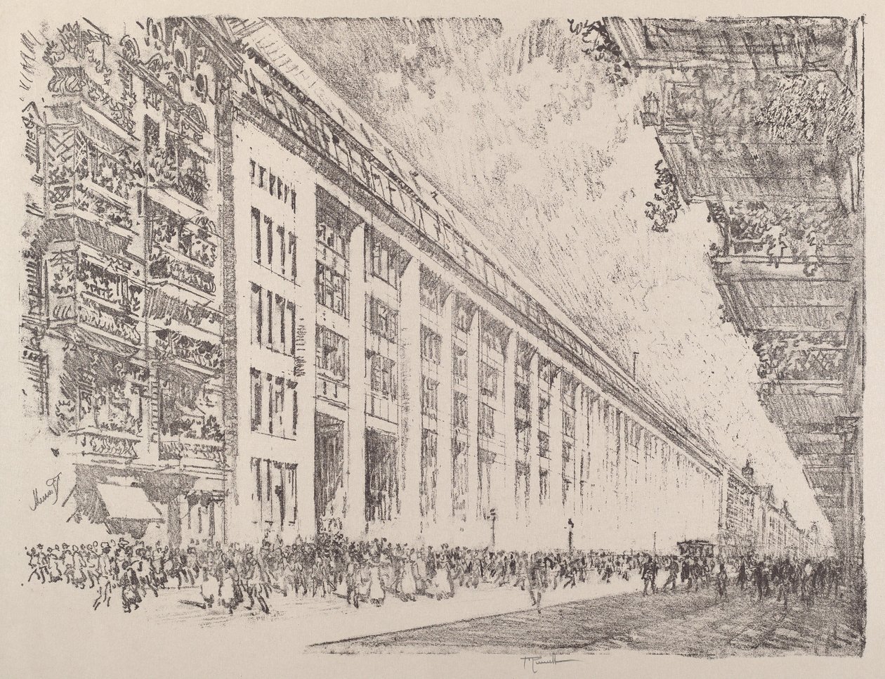 Gün ortası, General Electric Works, Berlin by Joseph Pennell