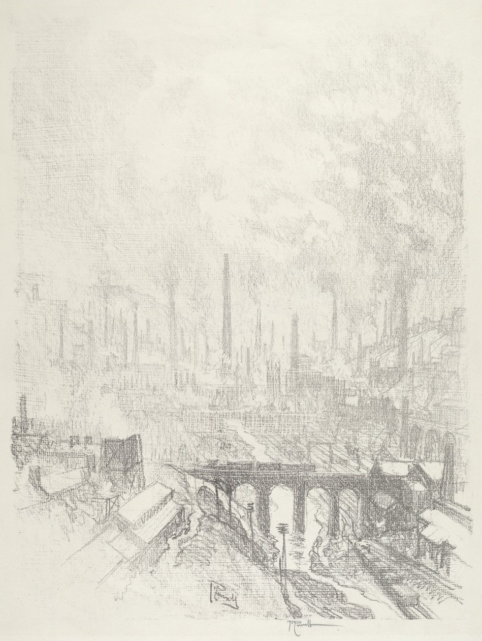 Mühimmat Şehri, No.I, 1916. by Joseph Pennell