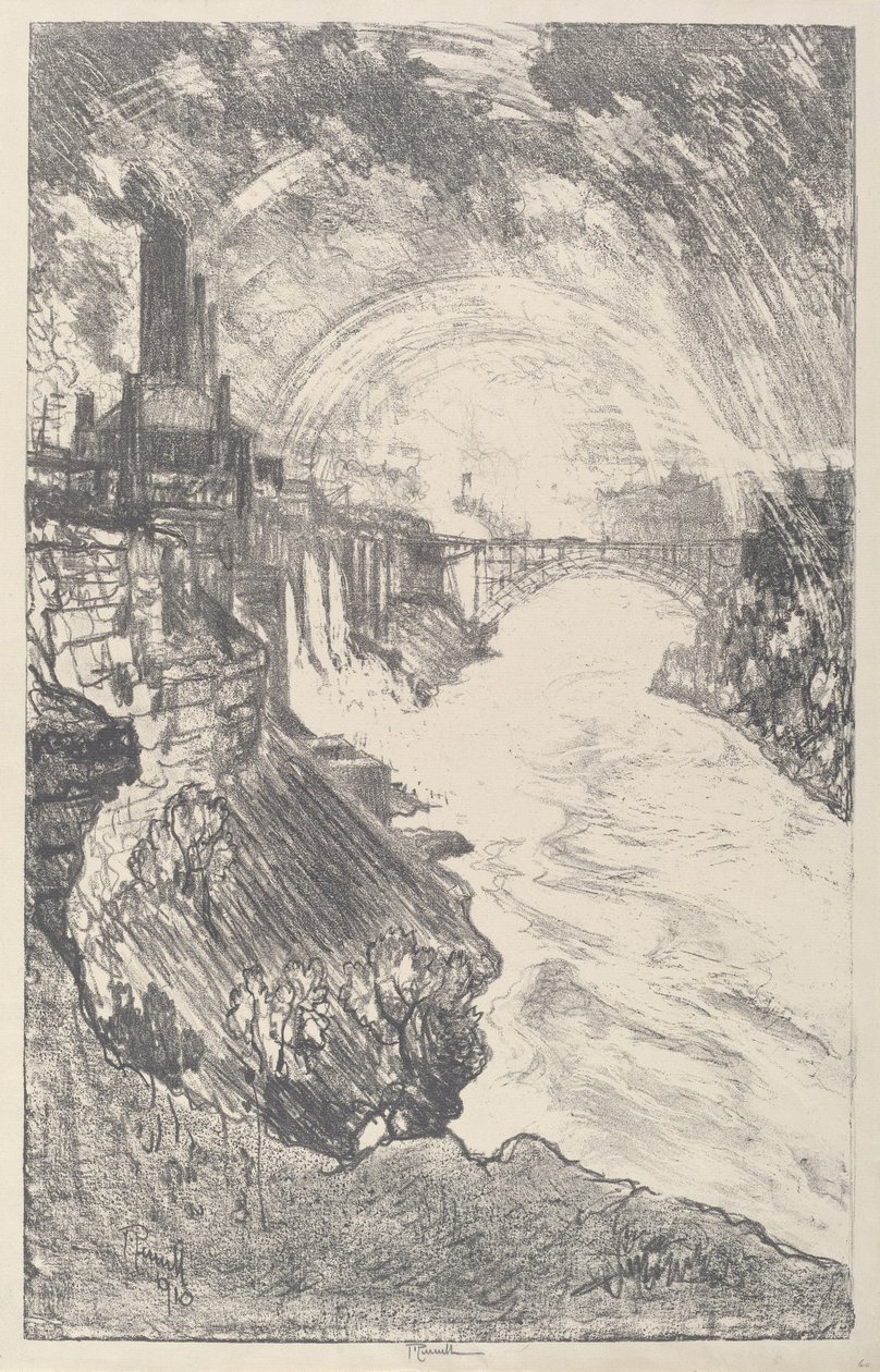 Niagara Gökkuşağı by Joseph Pennell