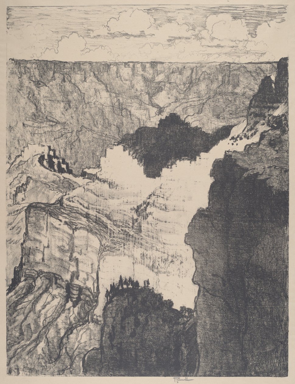 Beyaz Şehre Giden Yol, No.I by Joseph Pennell