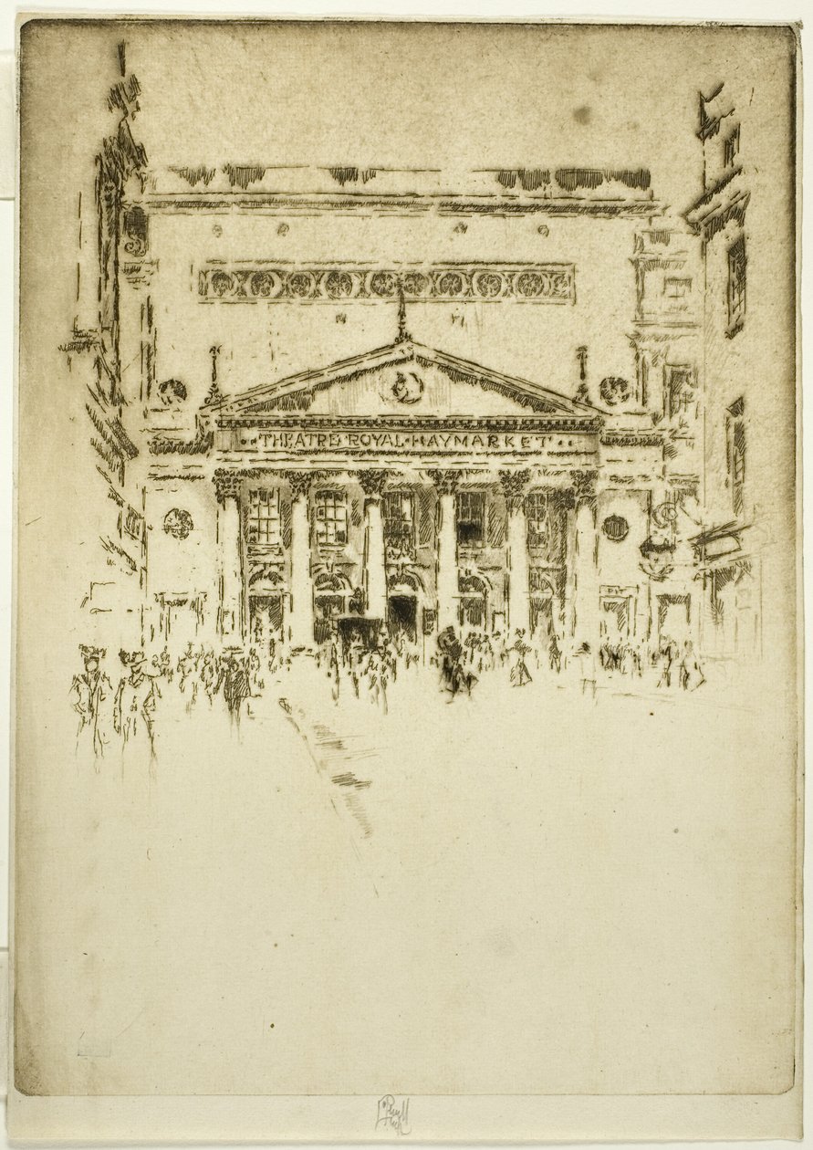 Kraliyet Haymarket Tiyatrosu by Joseph Pennell