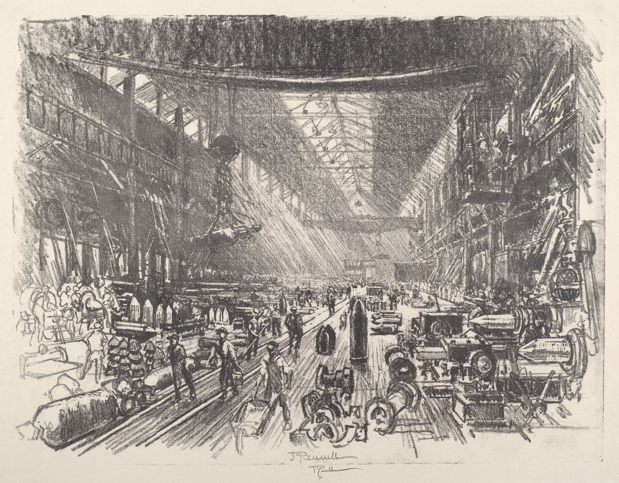 Kabuk Fabrikası, No.I, 1917. by Joseph Pennell