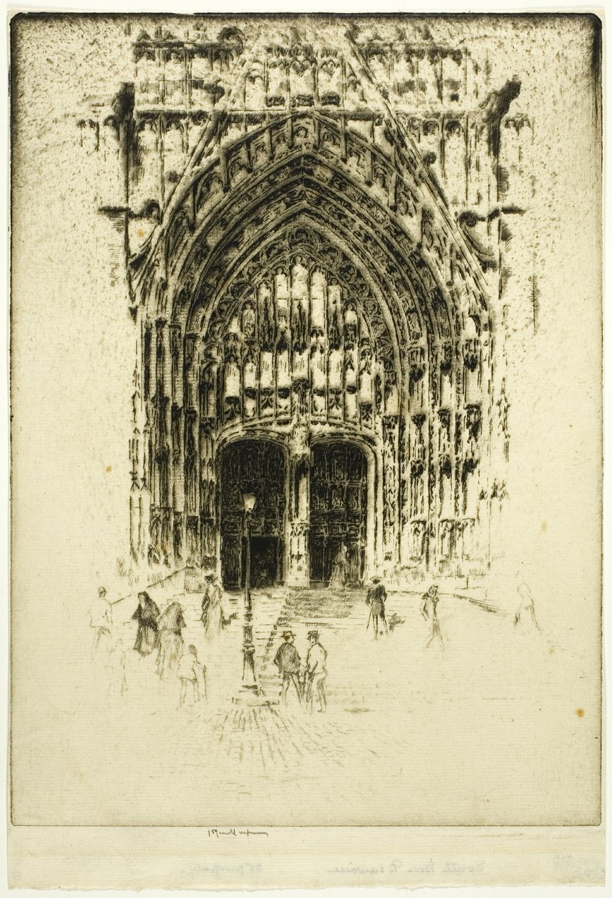 Güney Kapısı, Beauvais by Joseph Pennell