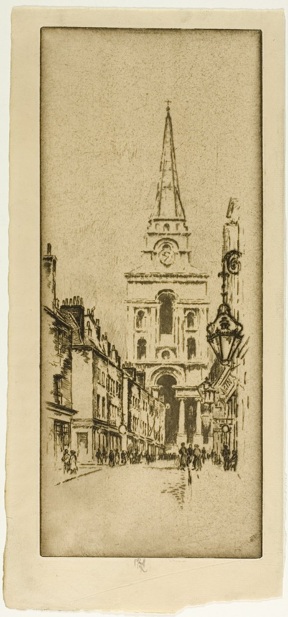 Spitalfield Kilisesi by Joseph Pennell