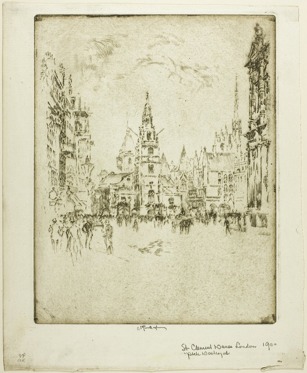Aziz Clement Danimarkalılar by Joseph Pennell