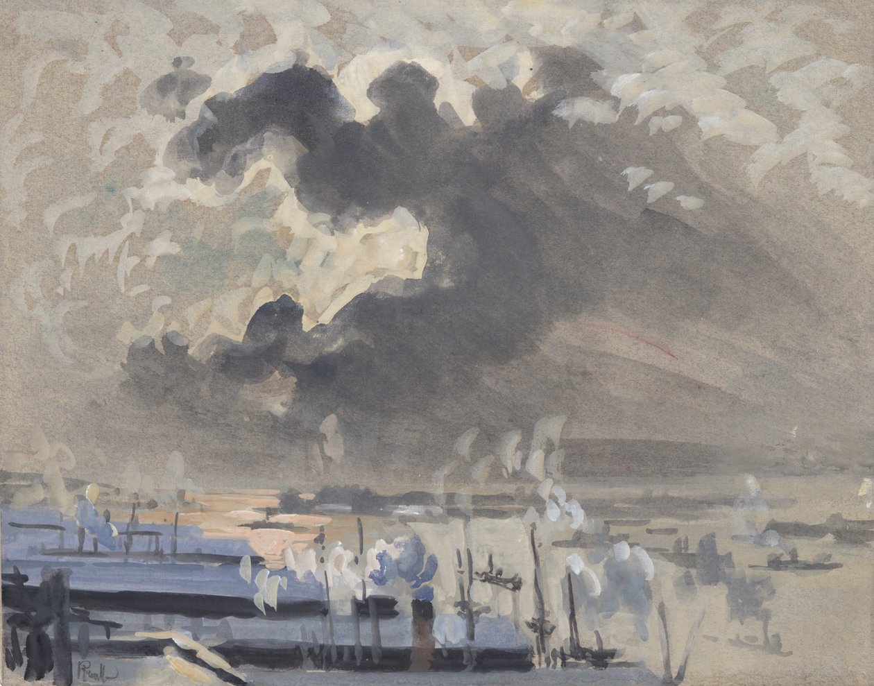 Fırtınalar Yaklaşıyor by Joseph Pennell