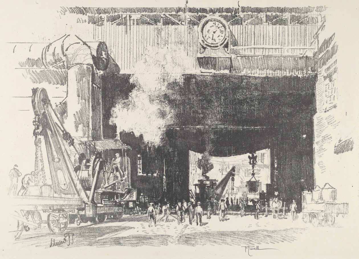 Büyük Dükkanın Büyük Kapısı, 1916. by Joseph Pennell