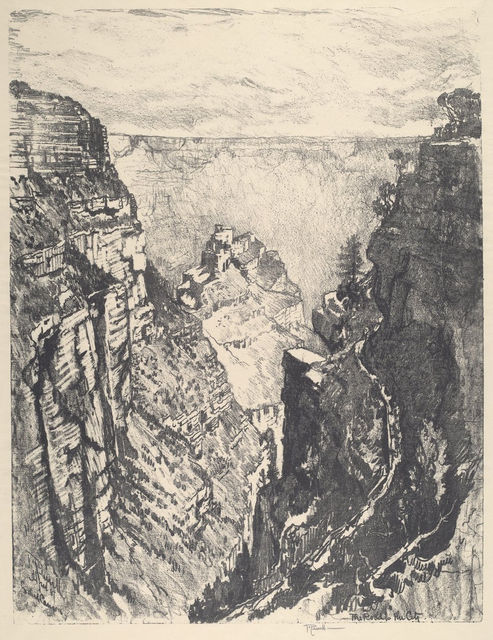 Parlak Melek Yolu, 1912. by Joseph Pennell