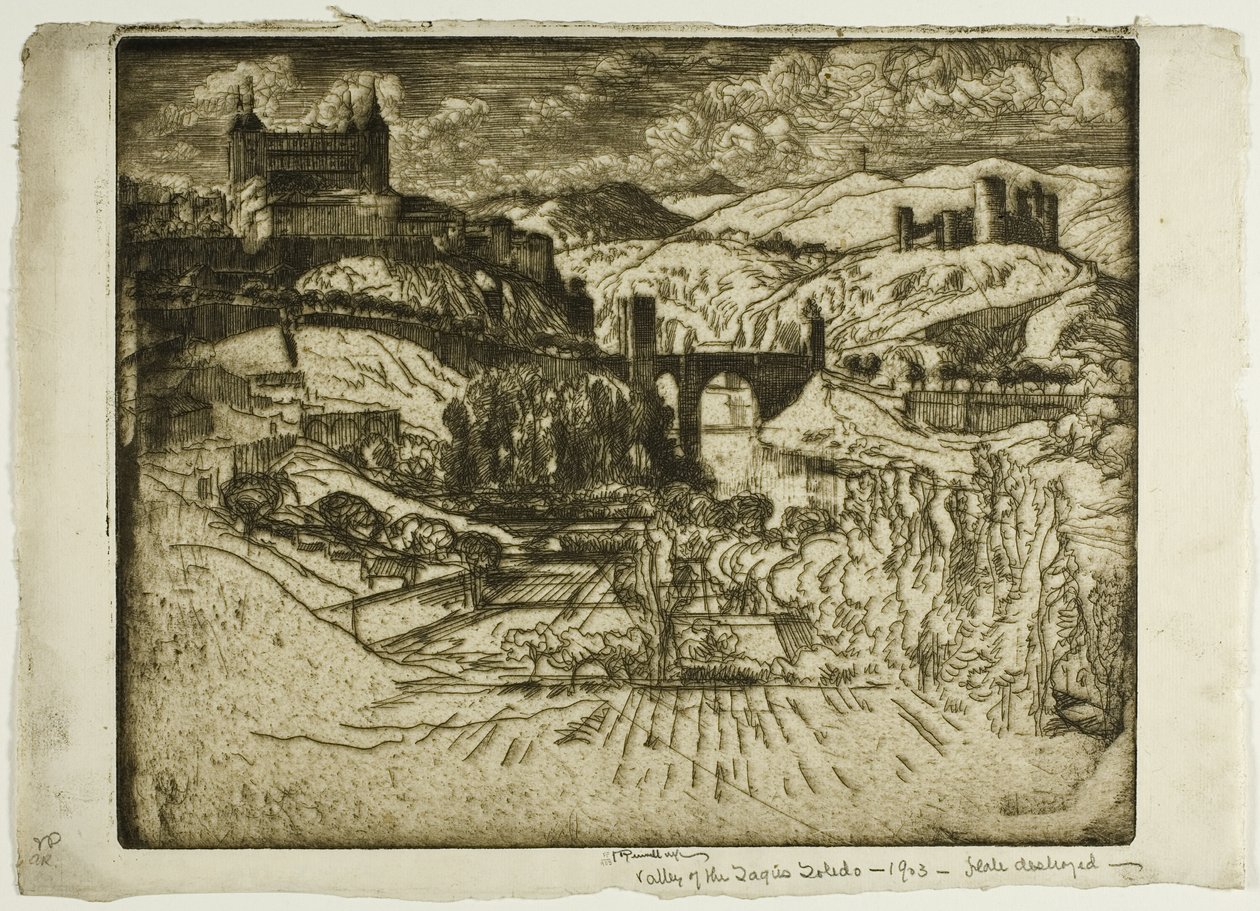 Kaleler, Toledo by Joseph Pennell