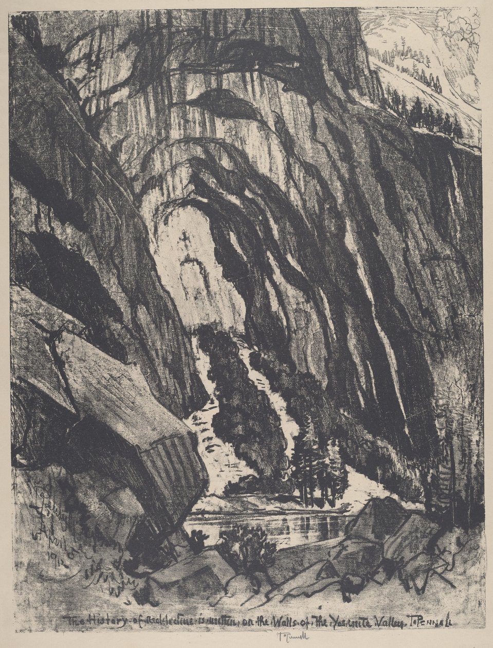 Katedral Kapısı, 1912. by Joseph Pennell
