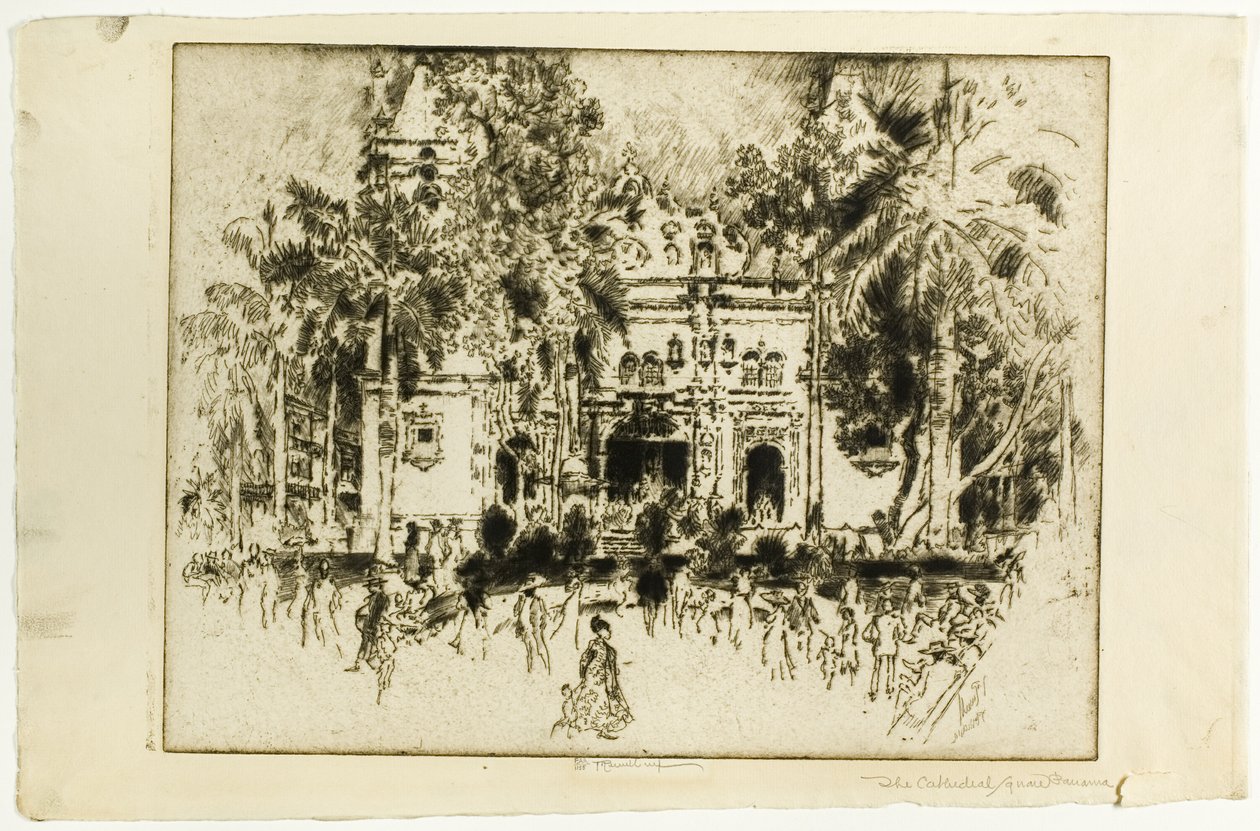 Katedral, Panama by Joseph Pennell