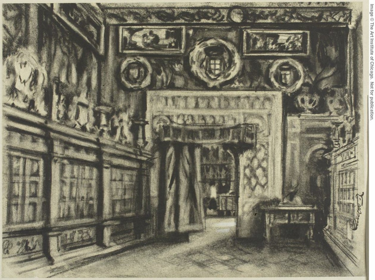 Bölüm Evi, Toledo Katedrali by Joseph Pennell