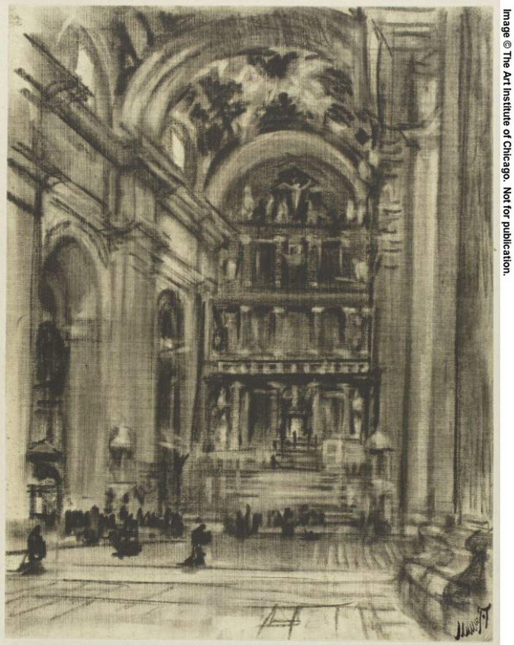 Neşeli Gotik Manastırlar, Toledo by Joseph Pennell