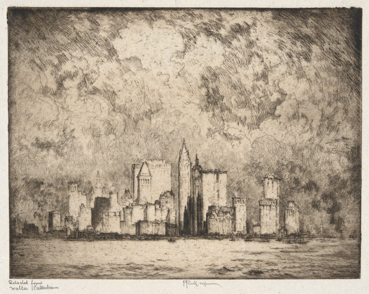 1915 yılında Şehir by Joseph Pennell