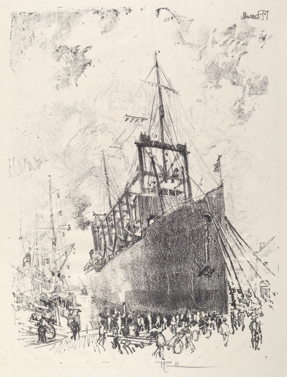 Collier, 1917. by Joseph Pennell
