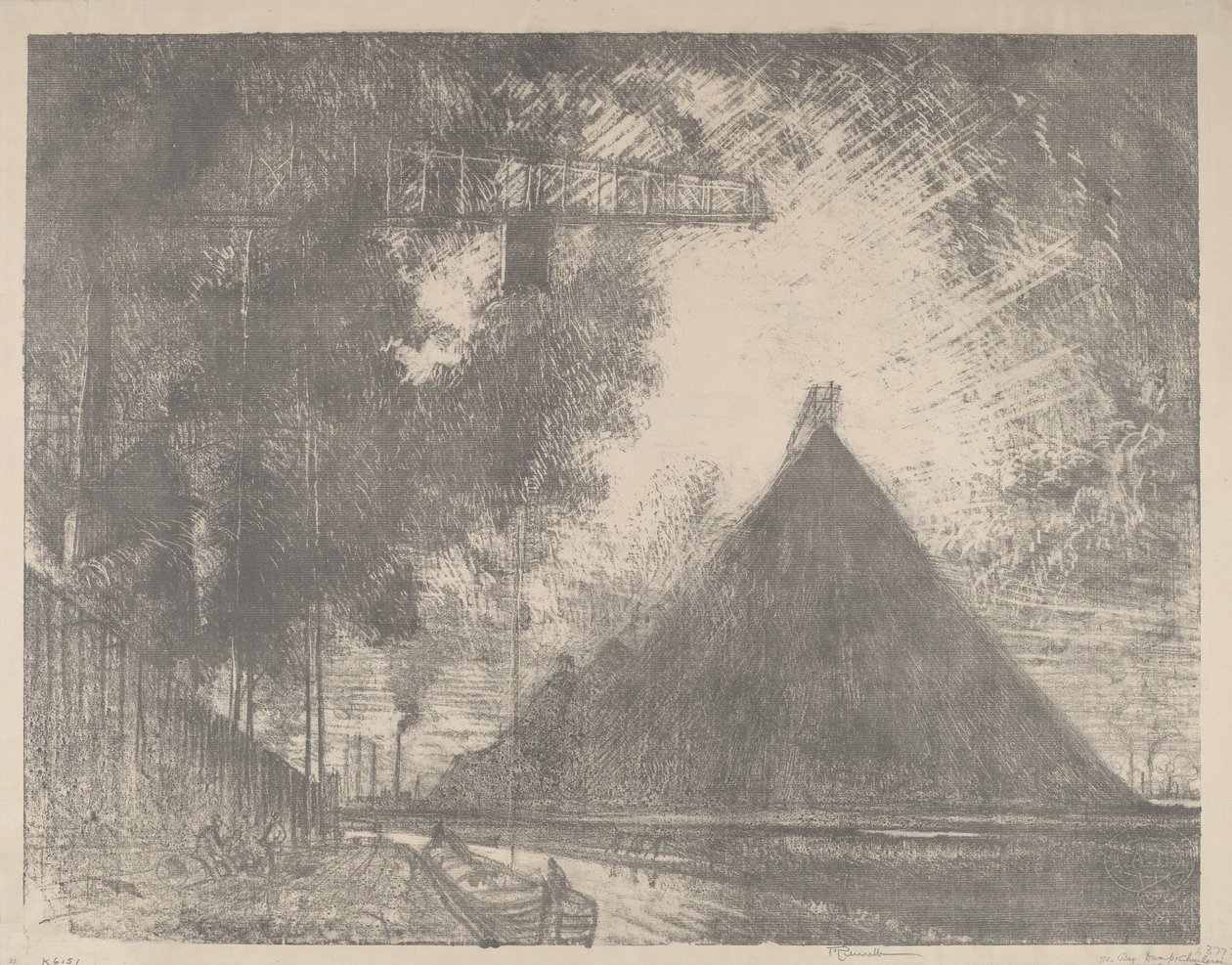 Çöplük, Charleroi by Joseph Pennell